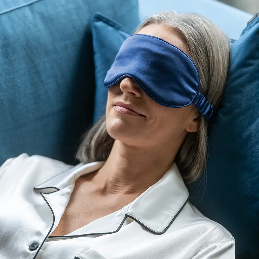 Schlafmaske aus Seide